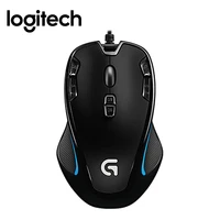 original logitech g300s raton gaming mouse 2500dpi usb wired optical wensor both handed mouse with 7 color backlit