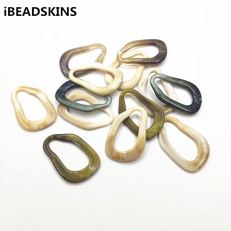 Новое поступление! 42x28 мм 200 шт. мраморные эффекты неправильной формы