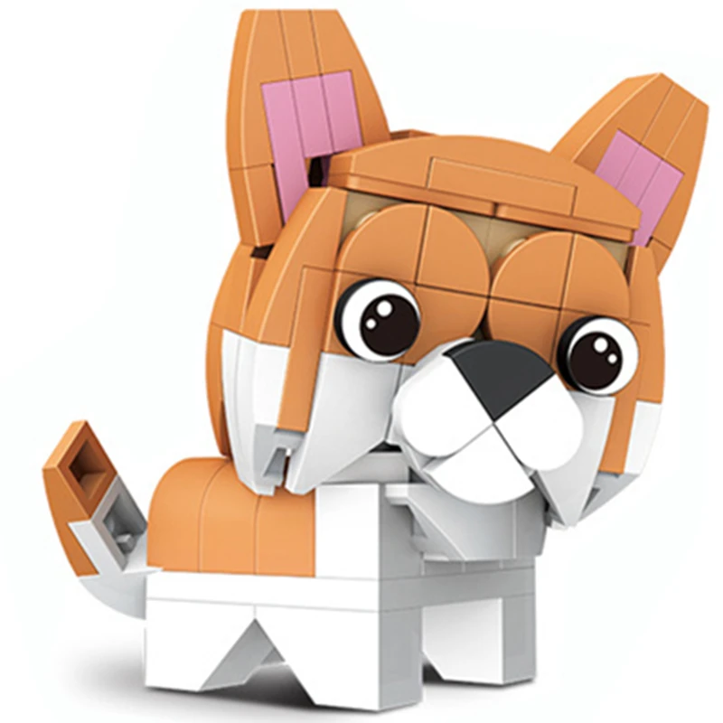 Конструктор Кот собака пингвин коала корова фламинго морской лев сова|Блочные