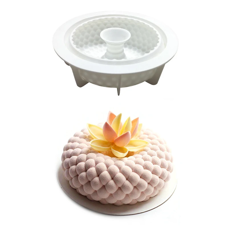 

Party Dessert 3D Silicone Mold For Baking Mousse Baking Mould Cake Decorating Tools Pastry Dessert Chocolates Kitchen Bakeware