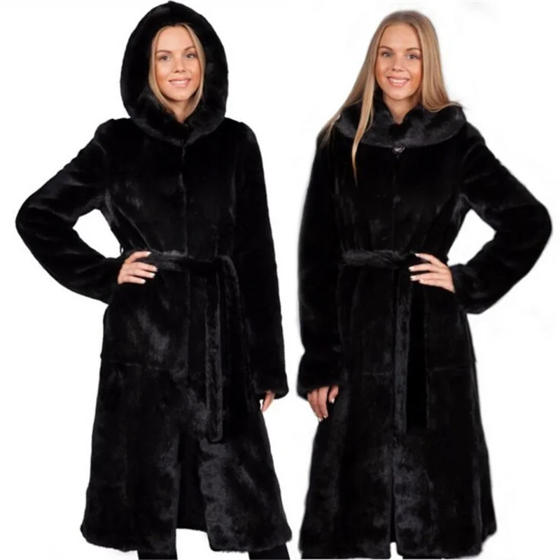 Imitation mink fur coat women's jackets middle-aged clothes autumn winter manteau femme hiver пальто женское шуба veste femme