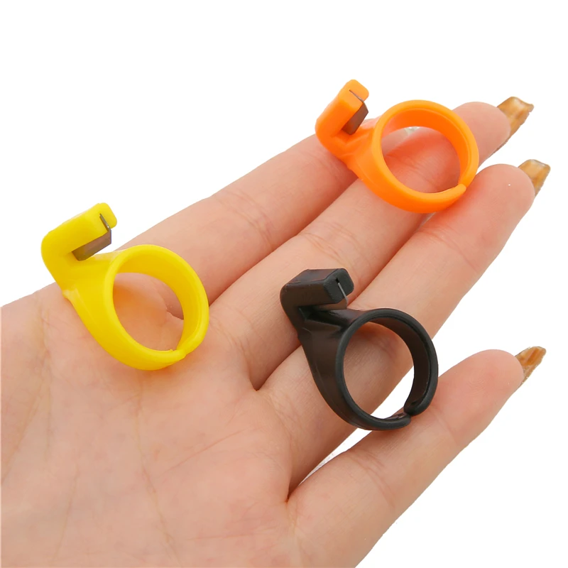 3 шт./компл. новый пластиковый наперсток швейное кольцо резак для ниток лезвие