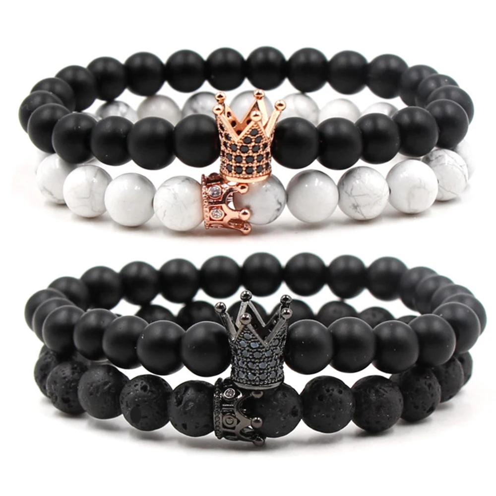2020 ювелирные изделия для мужчин женщин браслеты из бисера натуральный камень