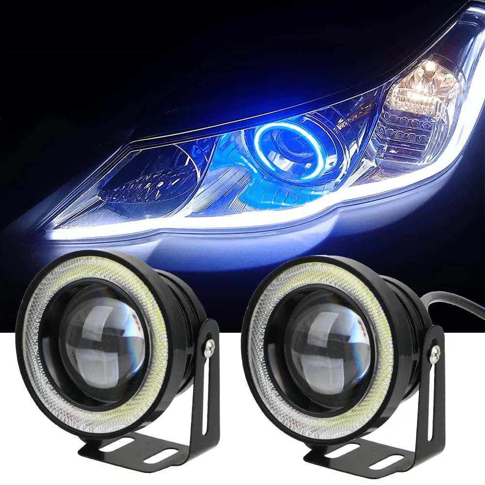 2 шт., Автомобильные светодиодные ламсветильник «ангельские глазки», 89/76/64 мм