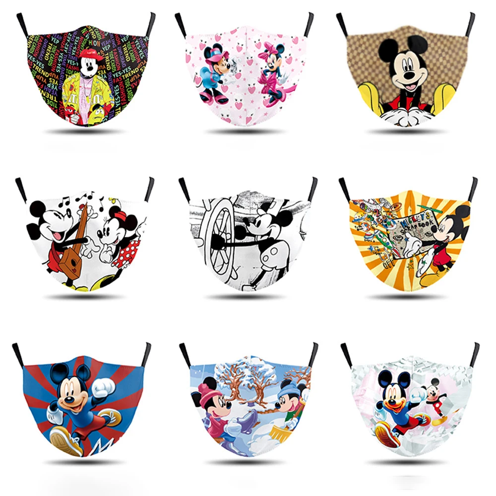 Маска для мороженого с Микки Маусом хлопковая маска лица велоспорта походная рта