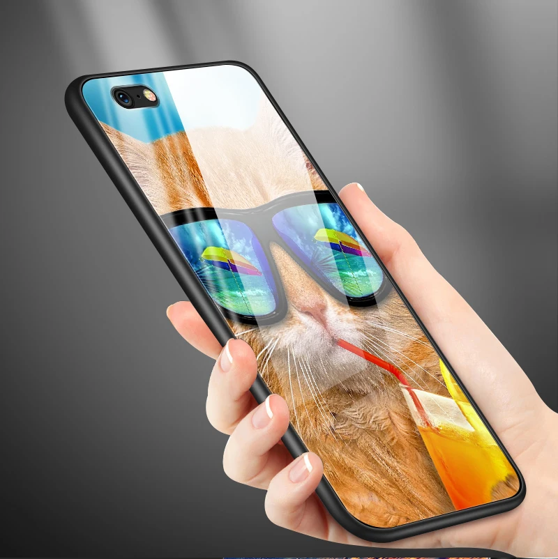 Противоударный жесткий чехол для iPhone 5S, SE 6 6S 7 8 Plus XR XS MAX для Meizu M5 M6 M8 M9 Note 16th Plus Роскошный чехол из закаленного стекла
