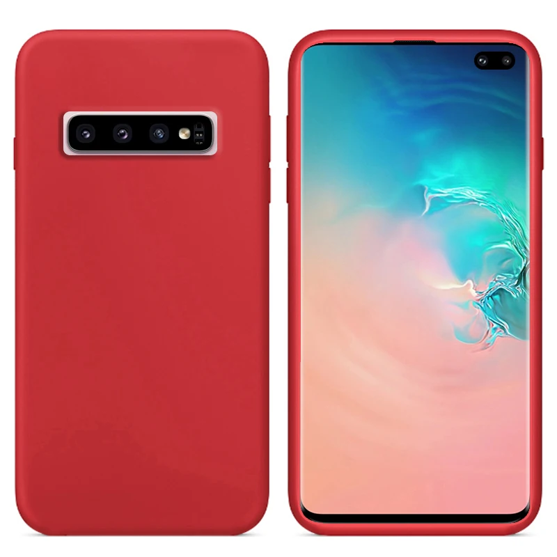 Роскошный жидкий силиконовый чехол для samsung Galaxy S10 Plus G9750 мягкий сотового телефона