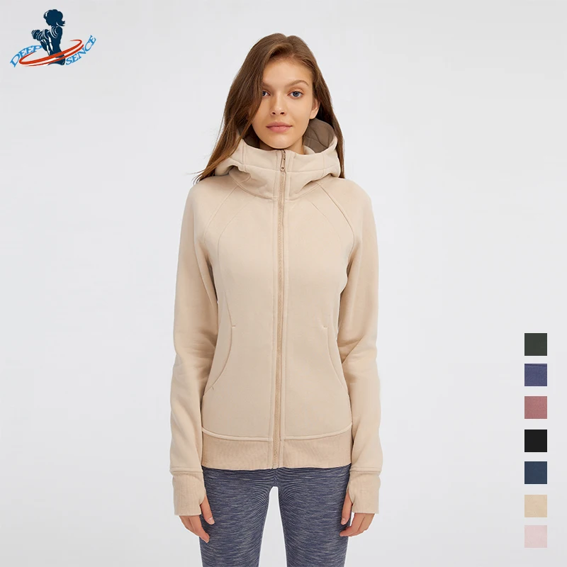 Новинка 2021 осенне зимнее женское спортивное пальто deepface флисовая толстовка с