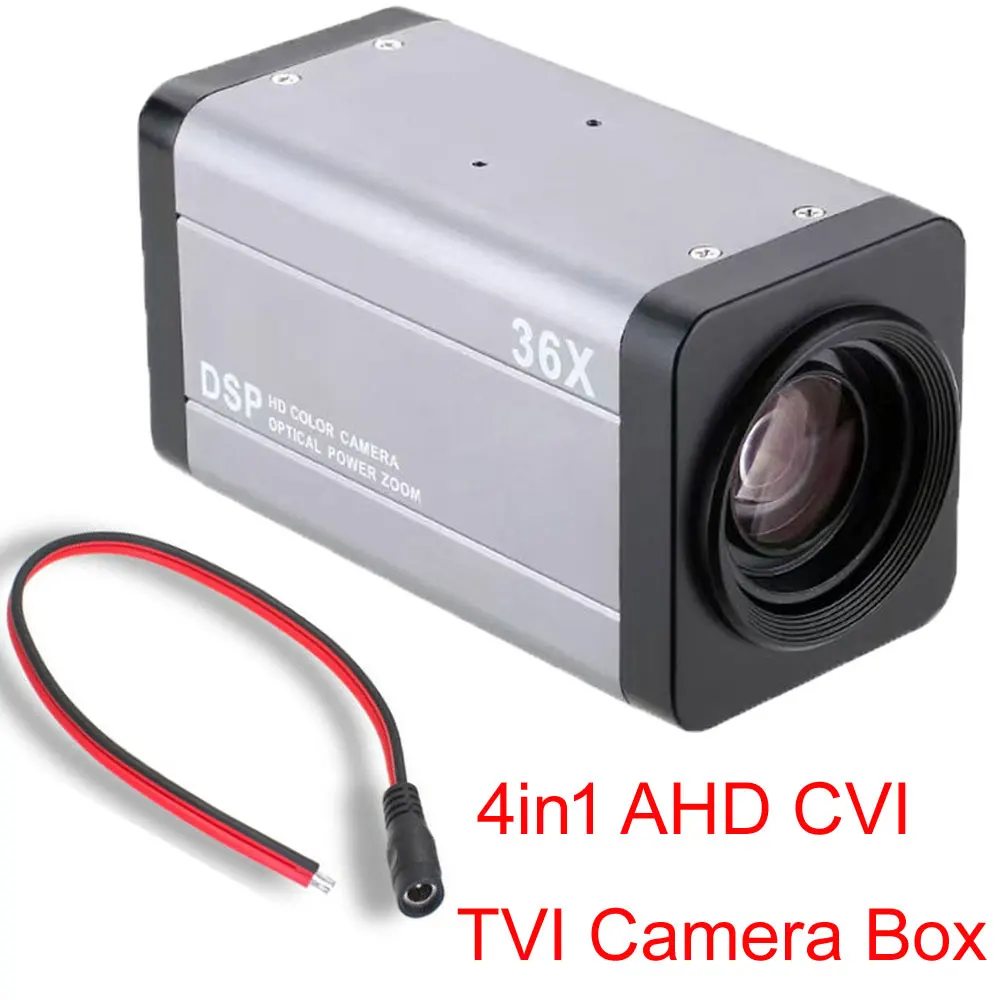Скидка 5MP HD AHD / Sony 307 чип 2MP 36X оптический зум Камера Ahd TVI CVI CVBS 4-в-1 Автофокус 4,7-94 мм объектив CCTV камера коробка
