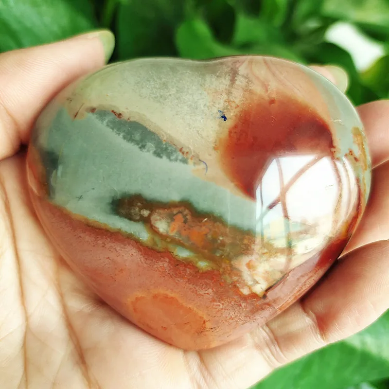 Натуральный морской камень хрустальный в форме сердца минеральный образец