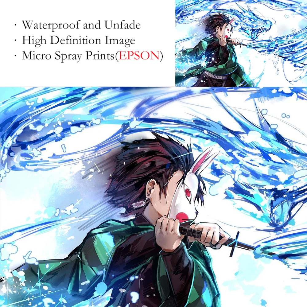 Janpenses аниме плакат демон убийца стены искусства и принты HD холст картины для