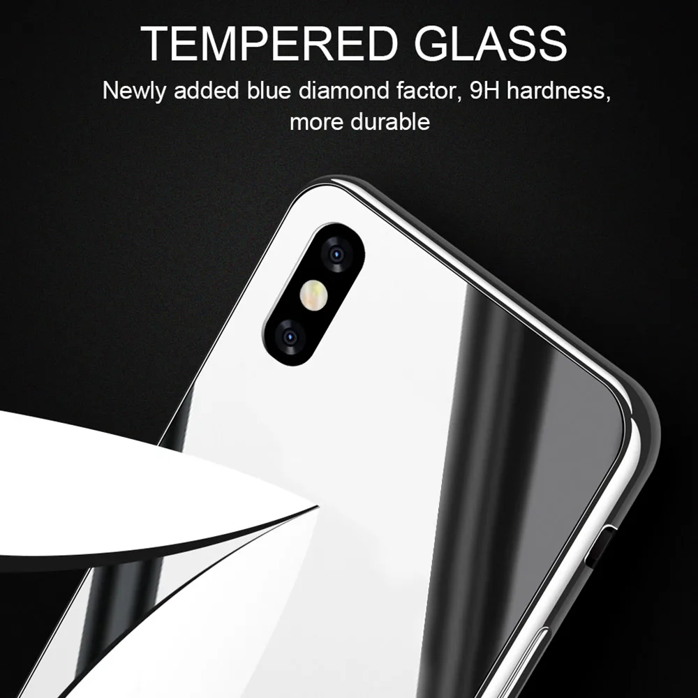 Роскошный зеркальный чехол KISSCASE с покрытием для iPhone 11 Pro Max X XR XS 7 8 Plus покрытие из