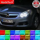 Разноцветный RGB светодиодный ангельские глазки, кольцевой глаз, Радиочастотный пульт дистанционного управления для Opel Vectra C (facelift), фургон 2005-2008, аксессуары