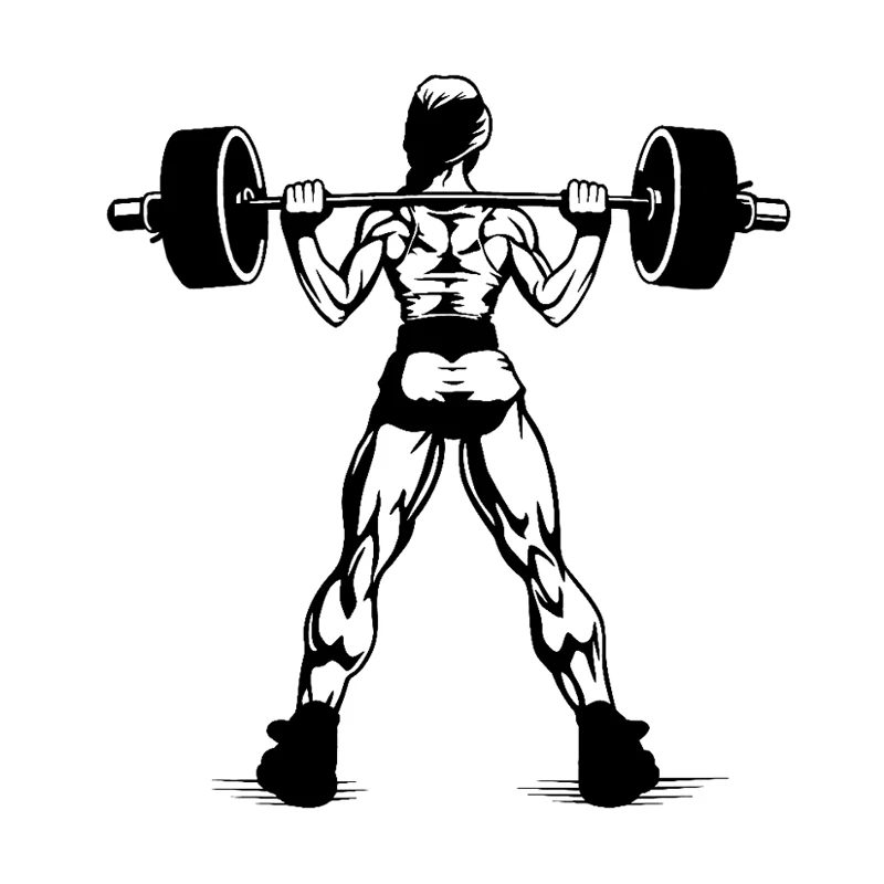 

Эксклюзивные модные наклейки и наклейки для фитнеса в виде гантелей, персонализированные наклейки для автомобиля, мотоцикла, экстерьера KK15...