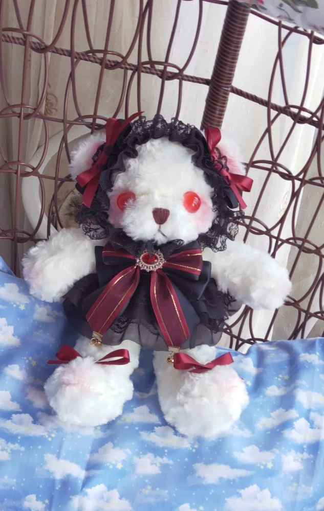 

Origional Lolita Bloody Bear Bag Dark Doll Backpack Lolita Soft Sister Over-the-Shoulder Bag