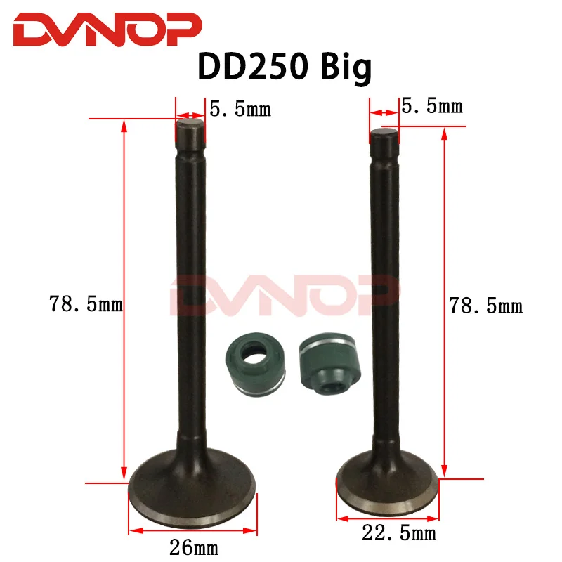 Впускной клапан двигателя мотоцикла выхлопной стержень для Honda CBT250 CA250 Rebel CMX250 DD250