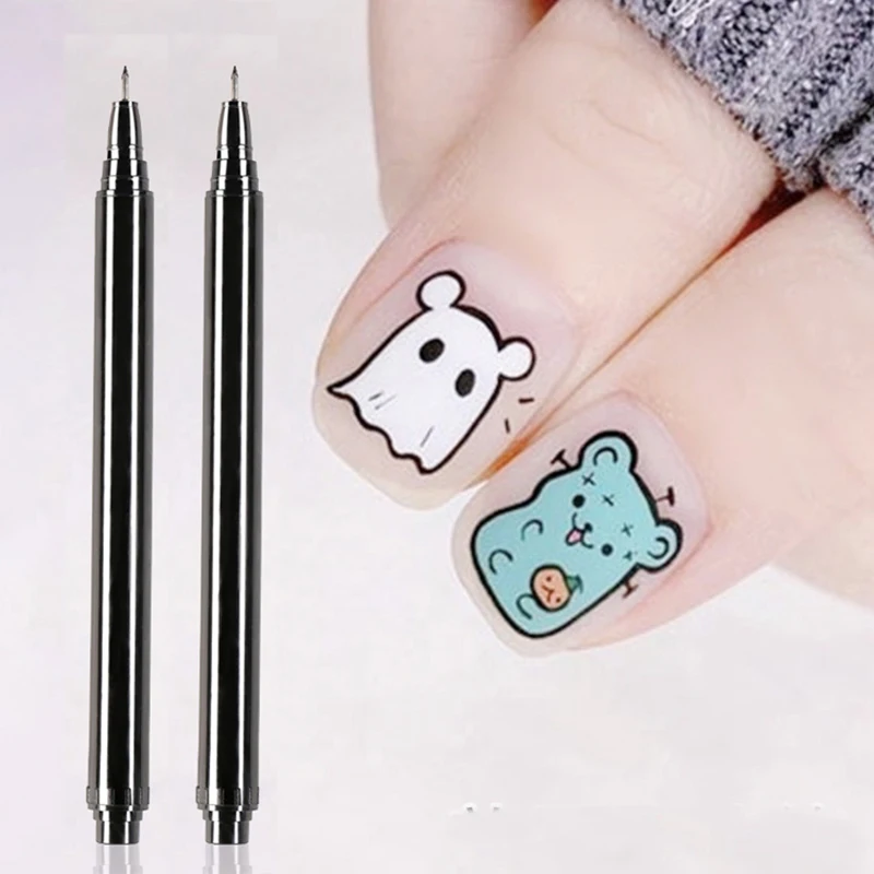 Ручка граффити для дизайна ногтей летняя Водонепроницаемая кисть рисования