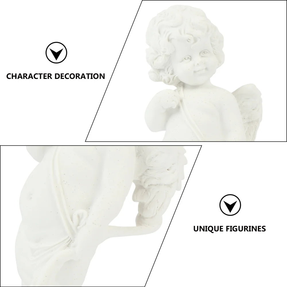 

Lovely Angel Adornment Decorative Desktop Artware Resin Little Angel Ornament