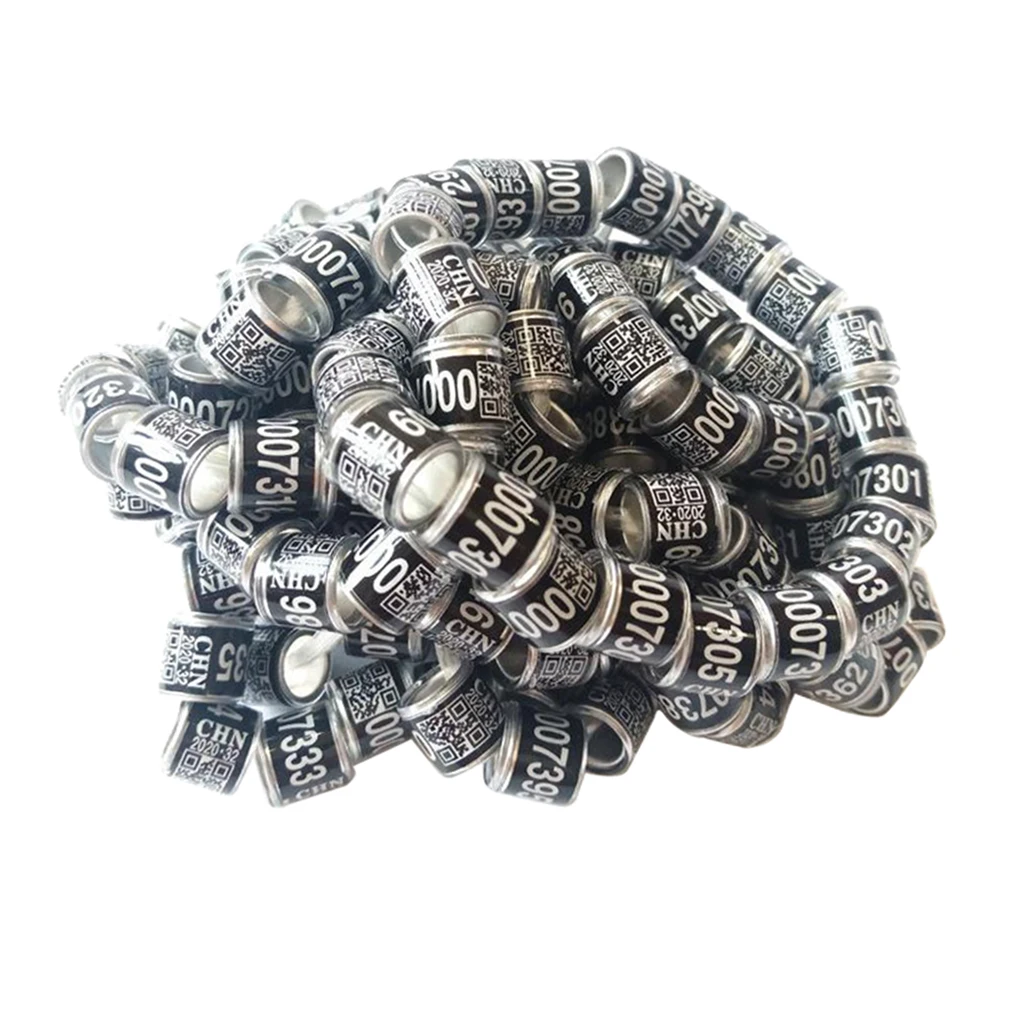 100 пакет Алюминиевый Голубь ножные кольца для птенцов Bantam перепелиное яйцо