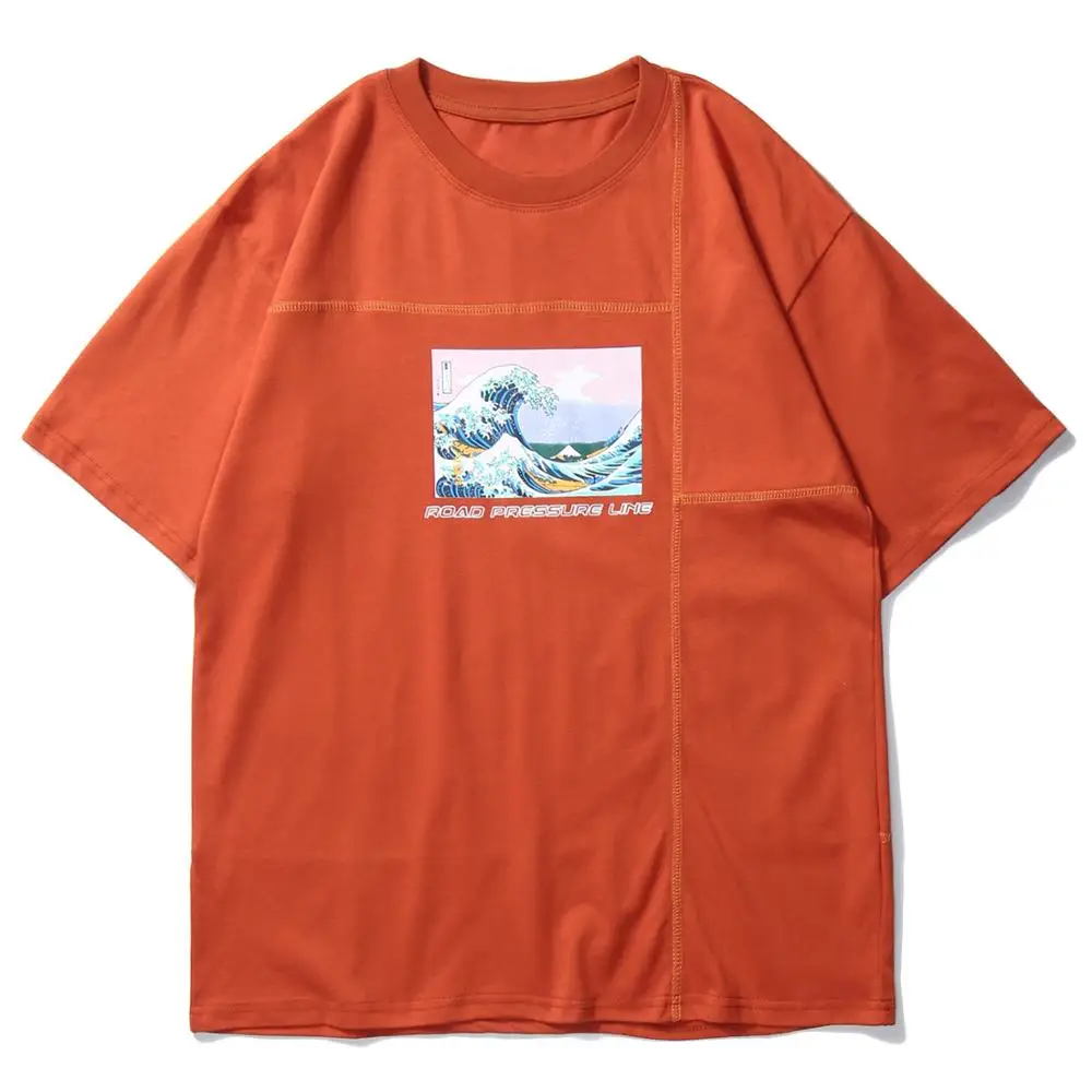 Мужская футболка с волнистым принтом Aelfric Eden летняя уличная одежда в стиле