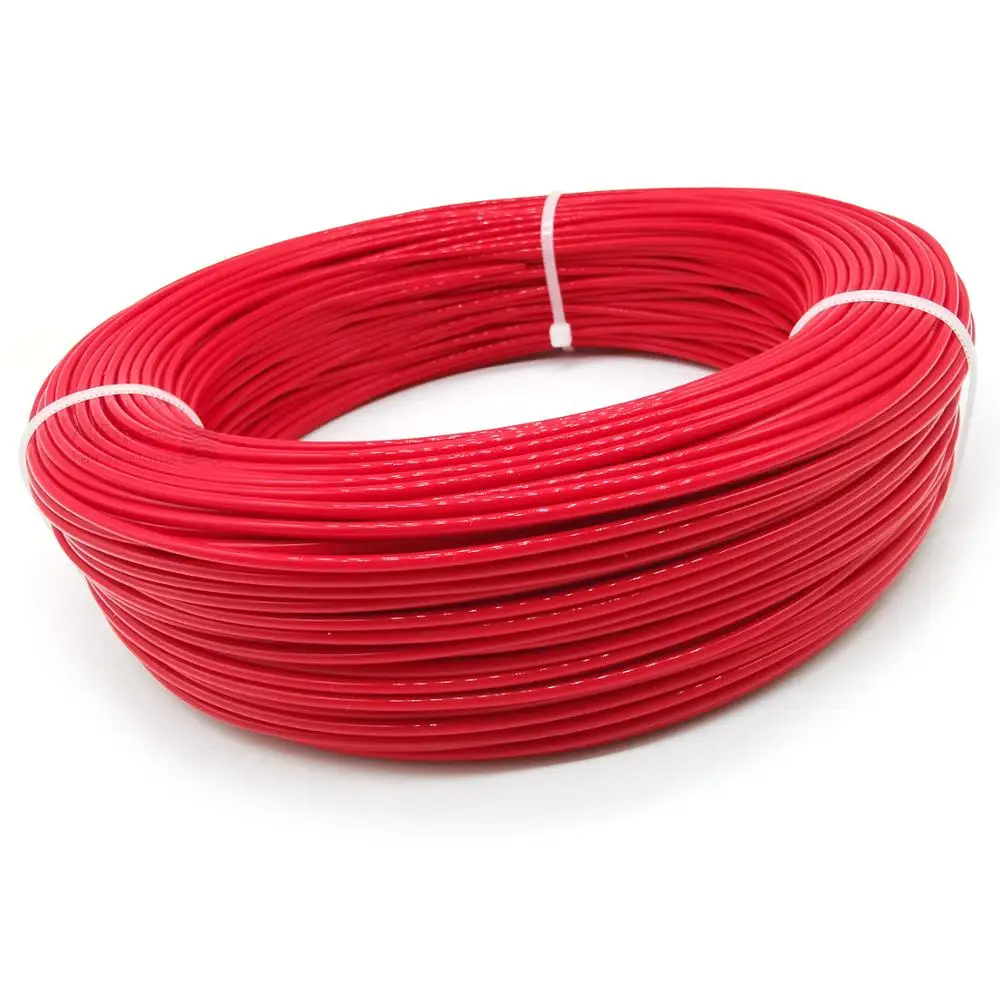 

24k 17ohm 5V-220V-300V carbon fiber heating cable PTFE Flame retardant heating wire floor heating electric wire line