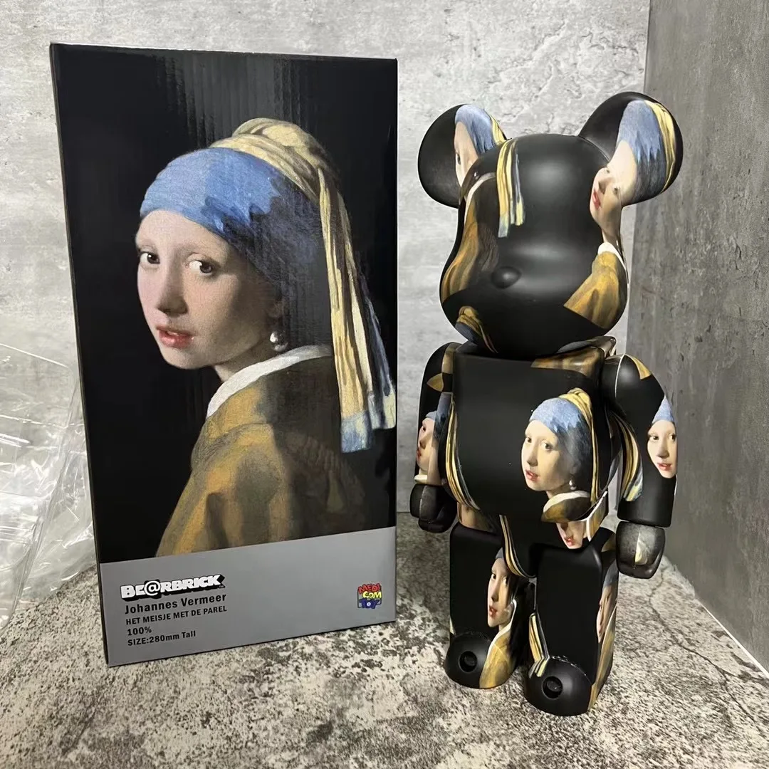 

400% оригинальная коробка Be @ rbricklys, игрушка Bearbrick, жемчужные серьги для девочек, абсолютно новые фигурки из ПВХ, коллекционные игрушки для твор...