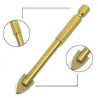 Набор сверл из стекла с титановым покрытием, 346810 мм, с шестигранным хвостовиком 14 дюйма, 5 шт.