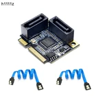 Переходник Mini PCI-E PCI Express на SATA 3,0, 2 порта