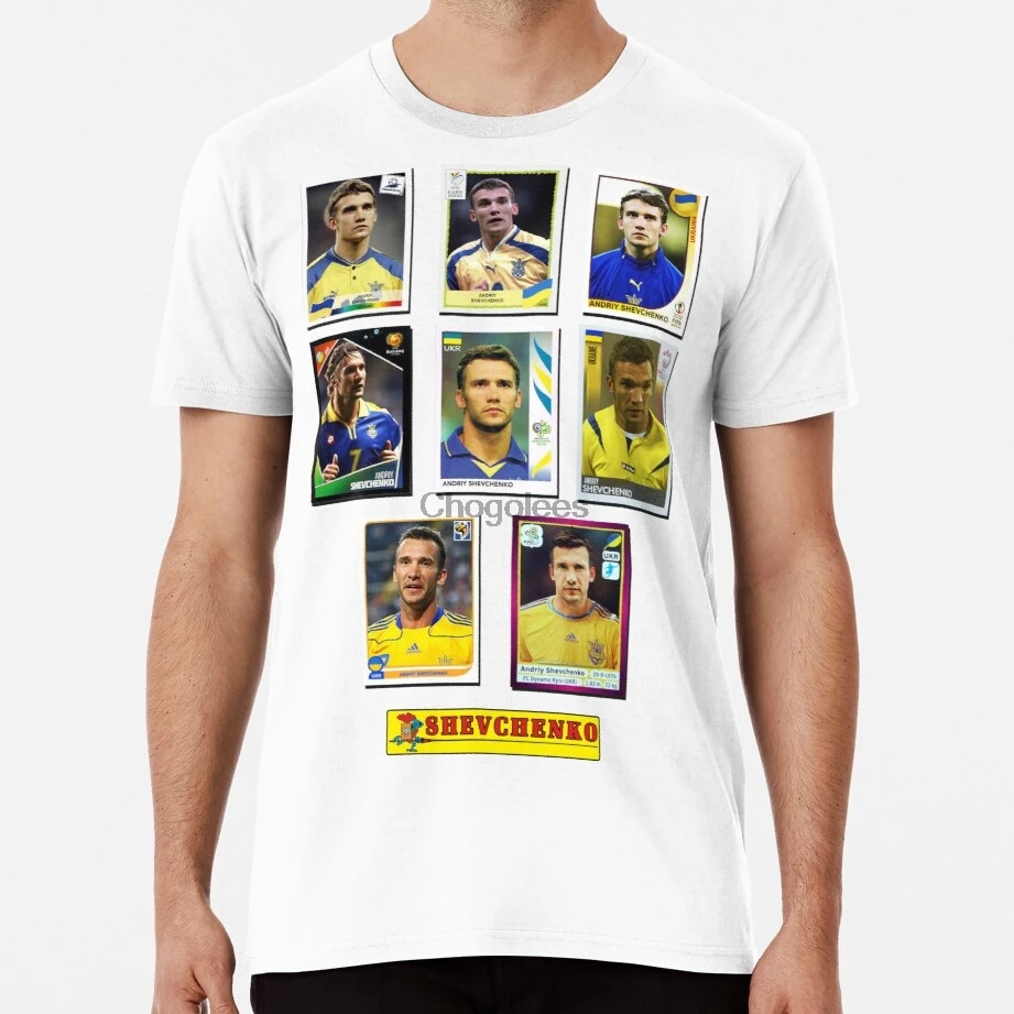 Andriy Shevchenko What if Украина edition Хлопковая мужская футболка Летняя мужская/Женская для