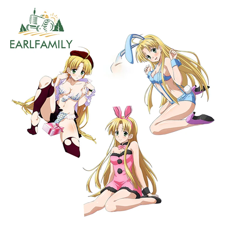 EARLFAMILY 13 см Стайлинг автомобиля супер сексуальная девушка старшая школа DxD Азия