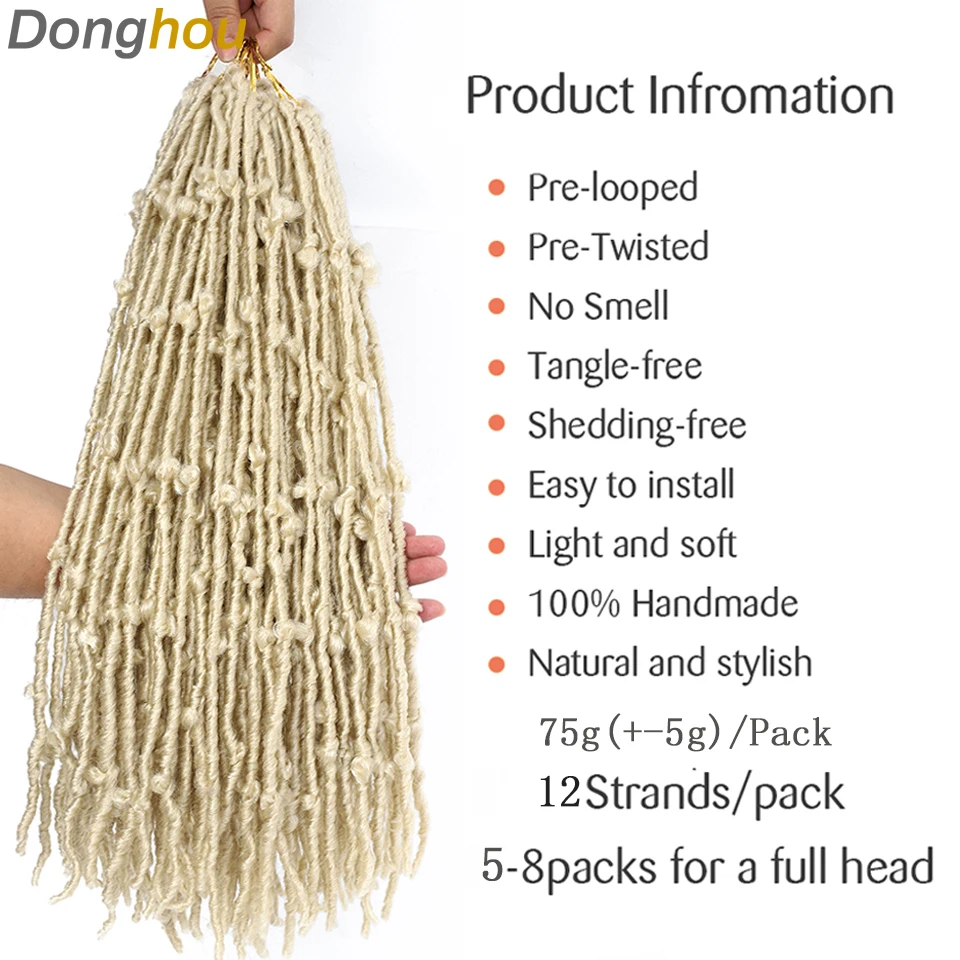 22 дюйма 613 вязаные крючком волосы в виде бабочек косички мягкие светлые