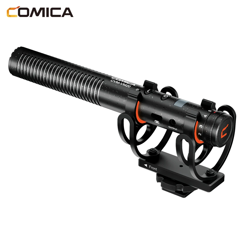Comica CVM-VM20 OLED мульти-функциональный суперкардиоидный конденсаторный микрофон для