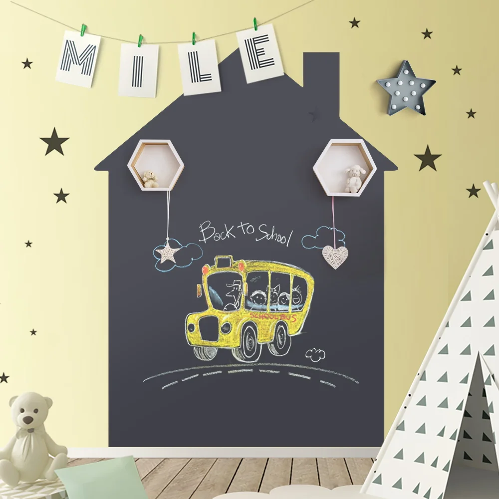 Черный мел доска DIY Рисование рисование каракули граффити стираемые Развивающие