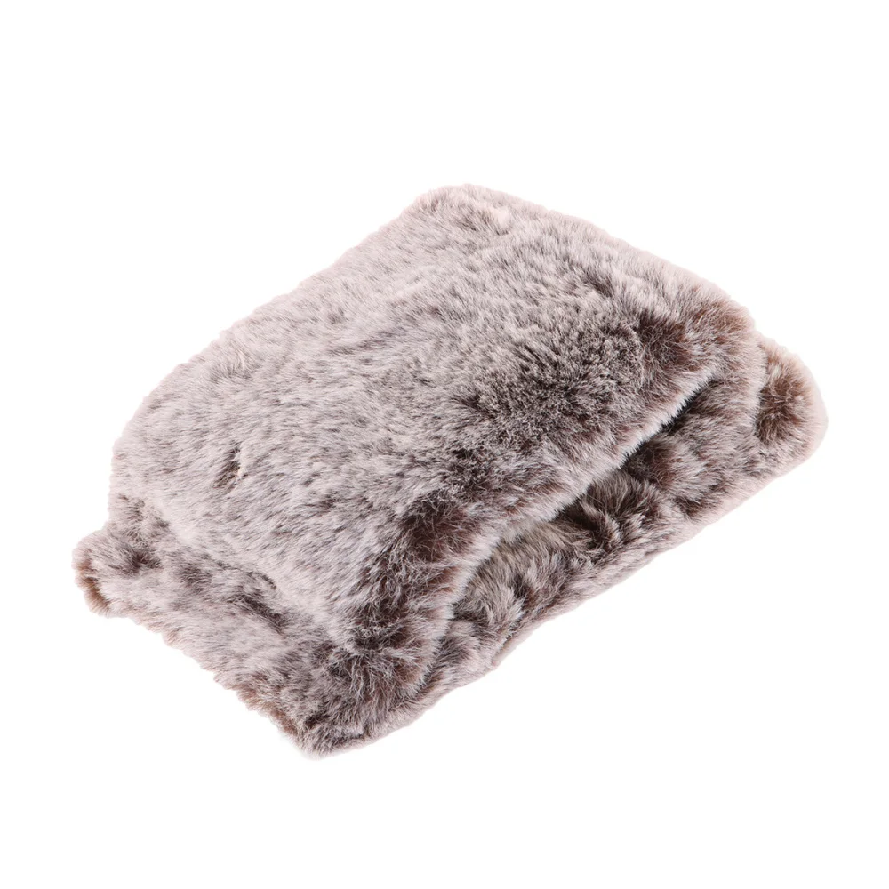 Мягкий плюшевый чехол для телефона милый модный зимний сохраняющий тепло с мехом