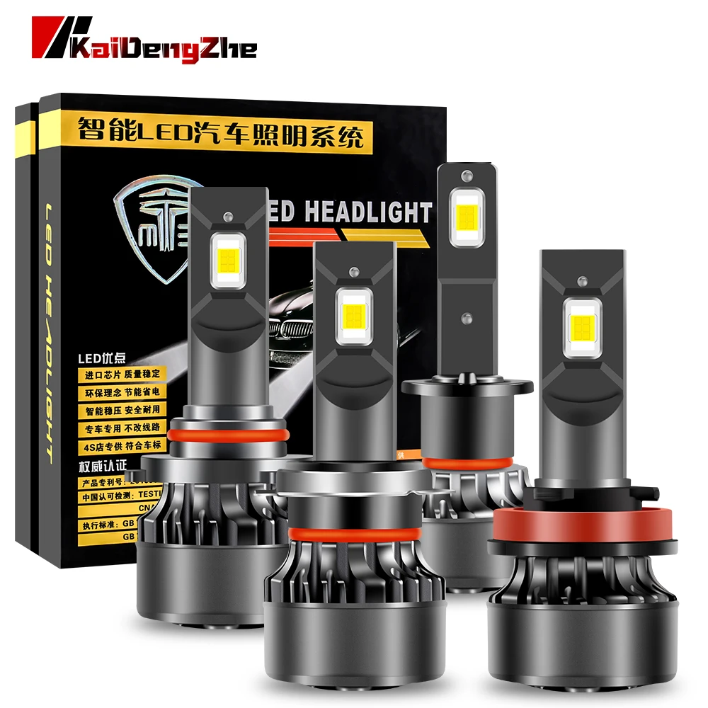 

2Pcs Canbus 9005 hb3 Led Headlight Bulb H1 H3 H4 H7 H8 H11 HB4 HIR2 9012 Fog Light 6000K High Low Beam ETI LED Auto Headlamp 12V