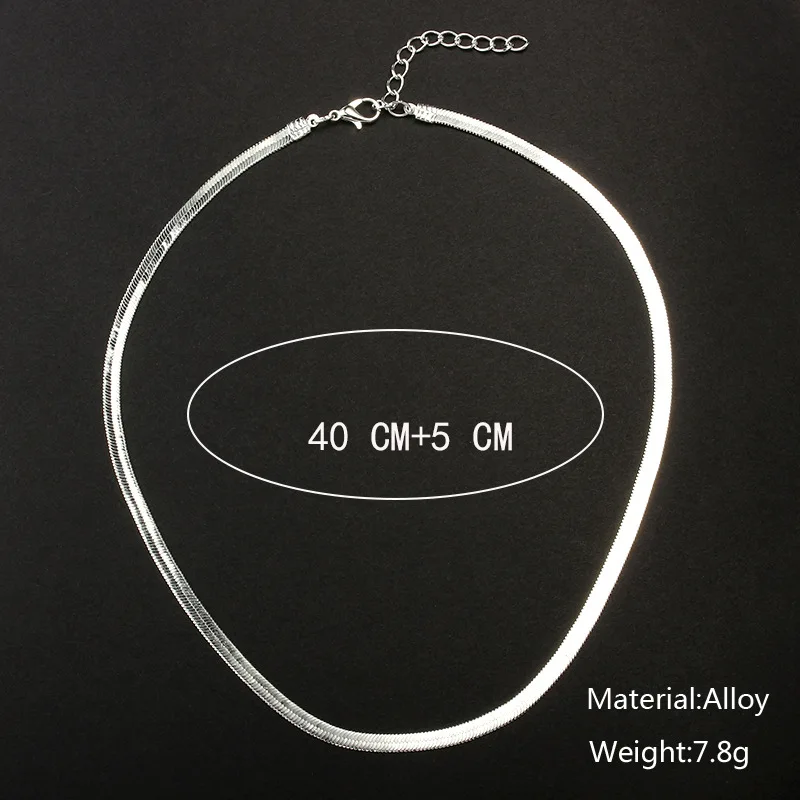 

2020 high quality clavicle blade statement women gold stainless steel snake choker necklace chain hip hop jewelry