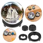 Подставка для украшения дома в виде тыквы, подставка для яиц страуса с резьбой по хрустальному шару