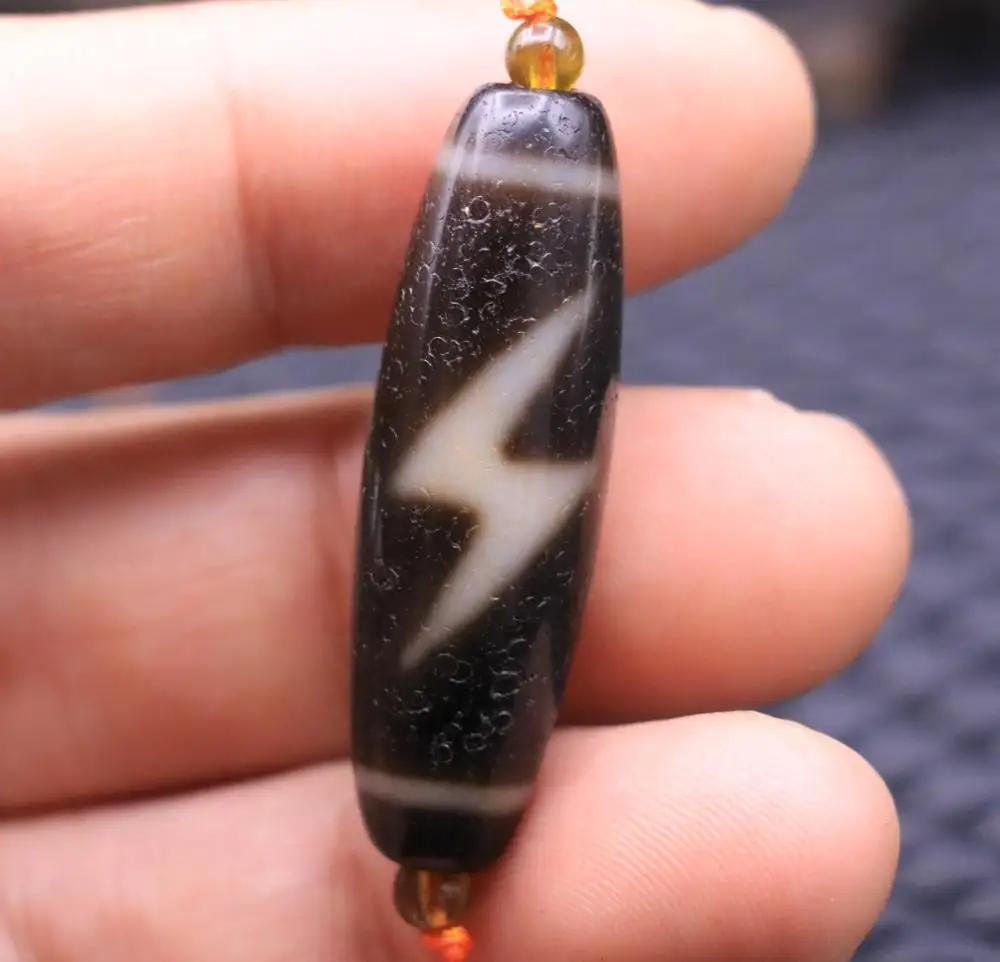 Волшебная сила Тибетский старый жирный Агат 5 глаз осветляющие жилы маленькие