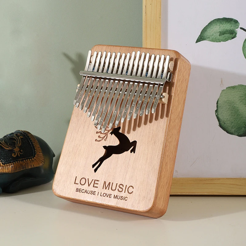 17 клавиш калимба большой палец пианино высокое качество дерево красное Африка