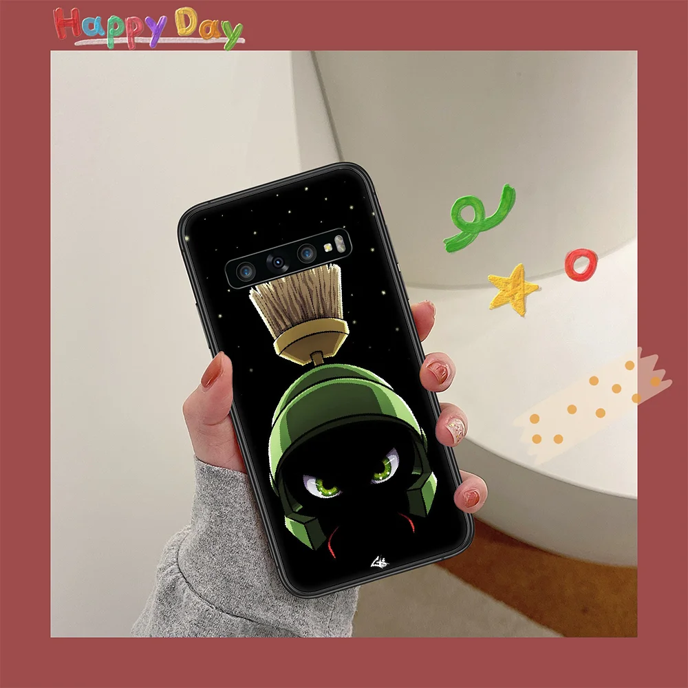 

Cartoon Rabbit Wolf dog Phone Case for Samsung Galaxy Note S 6 7 8 9 10 E 20 Ultra Edge Plus black Waterproof Soft Coque 3D Back