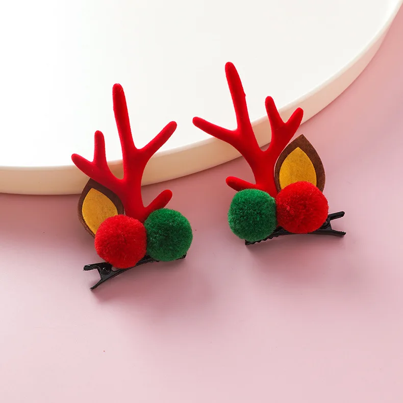 Рождественские новые милые фотозажимы праздничный стиль красная повязка на