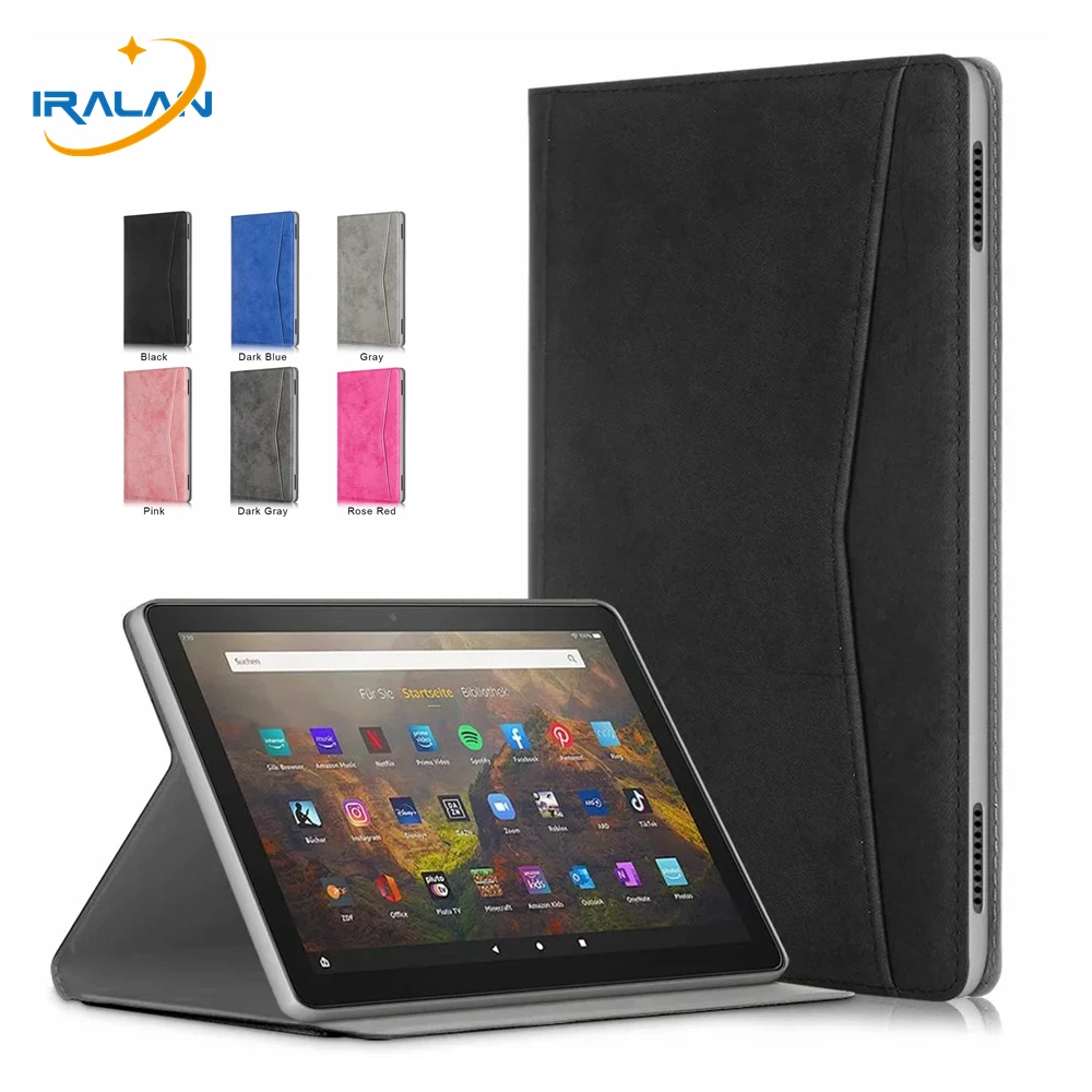 

Чехол для Kindle Fire HD 10 2021 11-го поколения, тонкий чехол-подставка для Kindle New Fire HD 10 Plus 2021, Чехол + пленка + ручка