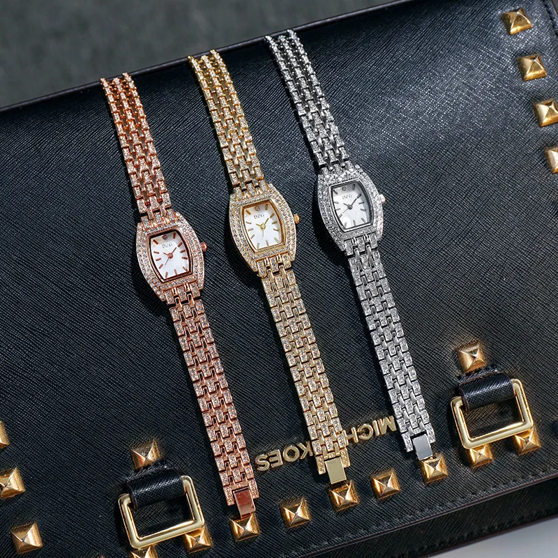 

Leisure square steel band watch rhinestone ladies watch fashion student watch bar alloy watch