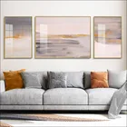 Пейзаж, живопись на холсте, современная абстрактная морская вода, волна, водонепроницаемый плакат, украшение на стену, Большая печать, подарок 50x70 см