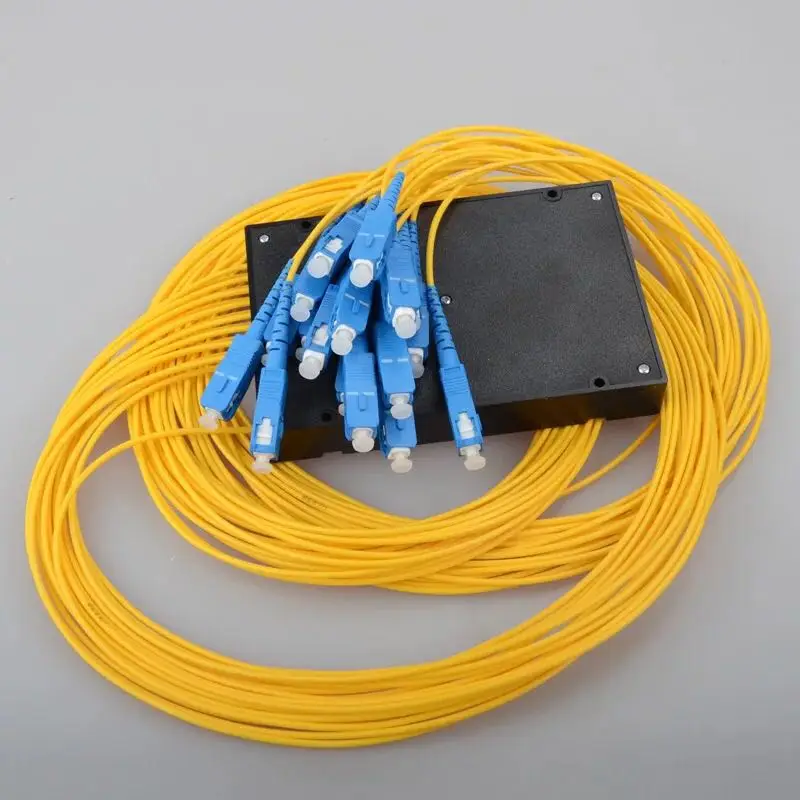 Бесплатная доставка FTTH FBT PLC волоконно оптический сплиттер 1x8 PLCFiber SC/UPC 1X8