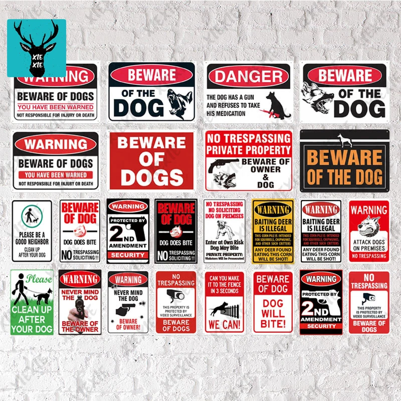 

Community Sign Beware Of Dog Sign Warning Metal Sign Guard Dog Sign Wall Decor Yard Sign No Trespassing Metal Dog Signs