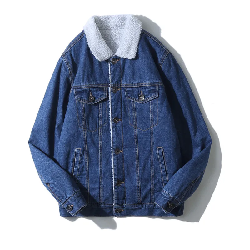 Отличное предложение мужское пальто модное из джинсовой ткани 2020 зимнее Мужское