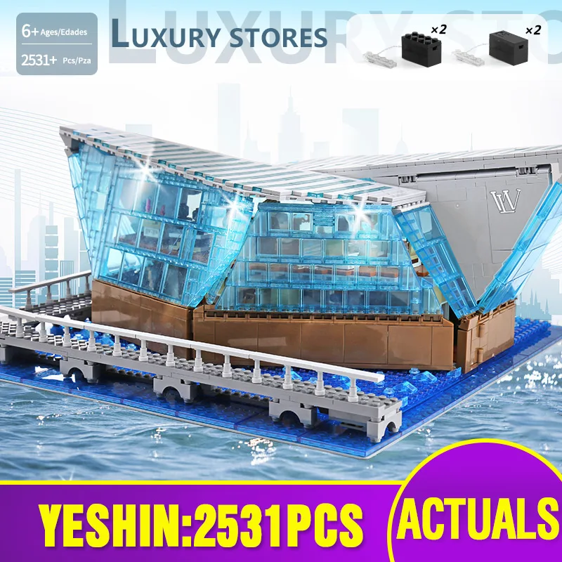 601099 MOC архитектурный строительный блок Сингапур бутик одежды ювелирный магазин