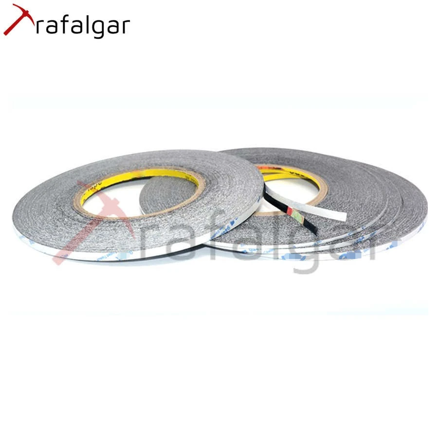 Двусторонняя клейкая лента 50 м Черная для фиксации телефона мобильного