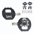 RACEWORK горный велосипед Бесклипсова педали SPD совместимый MTB велосипеда покрыт нейлоновым волокном Алюминий сплав самоблокирующийся для езды на велосипеде